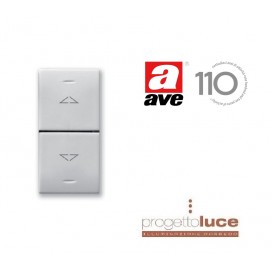 AVE 441053 Commutatore Pulsante Ave Domus Sistema 44 3 Posizioni 1P 10A