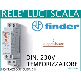 FINDER 14718230 RELE' LUCI SCALE MODULARE 1 MODULO