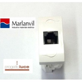 MARLANVIL 7664.4 PRESA TELEFONICA RJ11 ONDA COMPATIBILE BTICINO LIVING LIGHT BIANCA