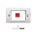 MARLANVIL 7723.B SUPPORTO 3 POSTI PER SERIE ONDA COMPATIBILE CON BTICINO LIGHT BIANCA