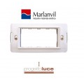 MARLANVIL 7724.B SUPPORTO 4 MODULI ONDA COMPATIBILE BTICINO LIVING LIGHT BIANCA