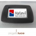 MARLANVIL 7843.T.N PLACCA 3 POSTI NERO FLASH PER SUPPORTI 7723