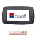 MARLANVIL 7844.T.N. PLACCA 4 POSTI NERO FLASH PER SUPPORTO 7724