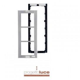 URMET 1148/63 TELAIO PORTA MODULI CON CORNICE 3 POSTI