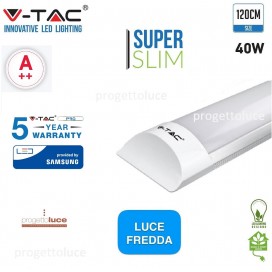 V-TAC VT-8-40 PLAFONIERA LED PRISMATICA 40W 120CM