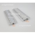 PROFILO LINEARE IN ALLUMINIO DA INCASSO PER STRIP LED 2 MT