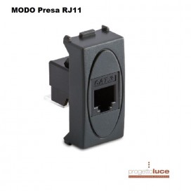 MASTER 31215 SERIE MODO PRESA TELEFONICA RJ11 1 PLUG 6/4 GRIGIO