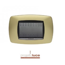 MASTER 39TC243 PLACCA 3 MODULI OTTONE OPACO