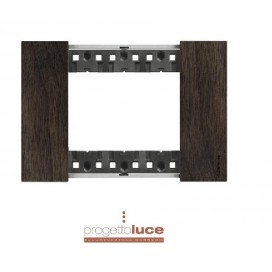 BTICINO KA4803LG PLACCA 3 MODULI LIVING NOW COLORE LEGNO NOCE ( LEGNO ORIGINALE )