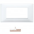 VIMAR 14654.01 PLACCA 4 MODULI PPANA COLRE BIANCO