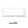 VIMAR 14657.01 PLACCA 7 MODULI PLANA COLORE BIANCO