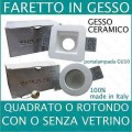 Porta Faretto in Gesso Ceramico incasso con portalampada GU10