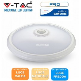 PLAFONIERA LED V-TAC SAMSUNG CIRCOLARE 12W CON SENSORE MOVIMENTO