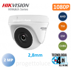 HIKVISION HWT-T120-P TELECAMERA DOME 4IN1 TVI/AHD/CVI/CVBS HD 1080P 2MPX IP20