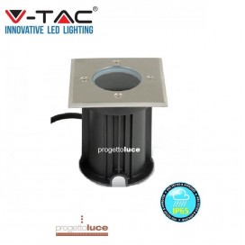 V-TAC FARO SEGNAPASSO LED GU10 FARO INTERRATO CALPESTABILE ESTERNO IP65 VT-7677