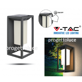 V-TAC VT-77 LAMPADA LED DA MURO 2W CON PANNELLO SOLARE E CHIP SAMSUNG