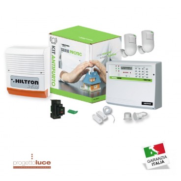 Kit Antifurto Hiltron Centrale PROTEC 4 Combinatore GSM ed accessori KPROTEC4GSM