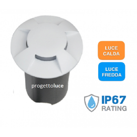 V-TAC VT-1171 PUNTO LUCE LED 1W SEGNAPASSO DA INTERRAMENTO IP67 COLORE BIANCO