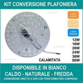 Circolina LED con calamita 24W 36W 50W sostituisce il classico NEON CIRCOLARE