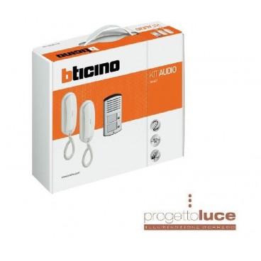 BTICINO 366821 Linea 2000 Kit CITOFONICO AUDIO BIFAMILIARE 2 fili Sprint L2