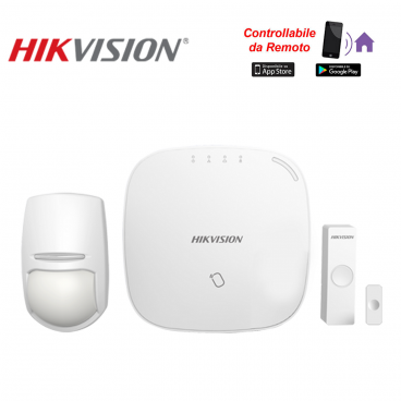 Hikvision AXUB Kit Allarme Wireless 868mhz centrale 32 zone wifi/lan/gprs app mobile Hik-connect