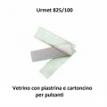 Vetrino con piastrina e cartoncino per modulo pulsanti URMET 825/100