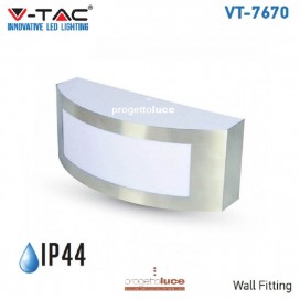 V-TAC PORTALAMPADA DA MURO APPLIQUE MODERNO E27 ESTERNO IP44 VT-7670 7513