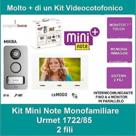 URMET KIT MONOFAMILIARE VIDEO CITOFONO COLORI 2 FILI 1722/85 con monitor 7''