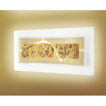 LEUCOS LAGUNA P74 CANAL AMBRA FINITURA ORO PARETE/SOFFITTO