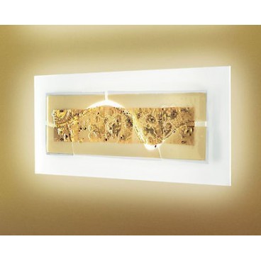 LEUCOS LAGUNA P74 CANAL AMBRA FINITURA ORO PARETE/SOFFITTO