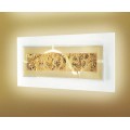 LEUCOS LAGUNA P74 CANAL AMBRA FINITURA ORO PARETE/SOFFITTO