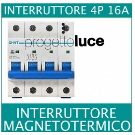 CHINT 180394 INTERRUTTORE MAGNETOTERMICO QUADRIPOLARE 4P 16A 6KA