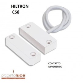 HILTRON C58 CONTATTO SENSORE MAGNETICO REED PER PORTE E FINESTRE 2FILI CIA