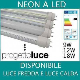 NEON LED TUBO LED ALTA POTENZA SOLAR W WATT 60 90 120 150 CM T8 LUCE WHARM / WH