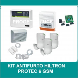 HILTRON KPROTEC6GSM Kit Antifurto Casa Allarme CIA HILTRON Combinatore GSM Sirena