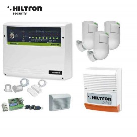 HILTRON KPROTEC9 Kit Antifurto Casa Allarme CIA HILTRON 8 zone Pir Sirena Contatti