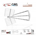 GBS 44031 LTE ANTENNA TELEVISIVA LTE PER DIGITALE TERRESTRE 27 ELEMENTI 3 LINEE 16db