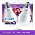 LAMPADINE LED PHILIPS 7 W Watt ATTACCO E27 LAMPADA BULBO GOCCIA LUCE CALDA