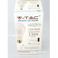 V-TAC SMART VT-5117 LAMPADINA LED WI-FI E27 15W BULB A65 RGB+W 4IN1 DIMMERABILE