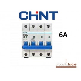 CHINT 180422 INTERRUTTORE MAGNETOTERMICO 4P 6A 6KA 4 MODULI DIN EX 51405