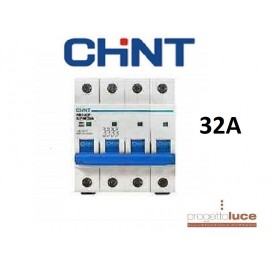 CHINT 180402 NTERRUTTORE MAGNETOTERMICO 4P 25A 6KA 4 MODULI DIN EX 51410