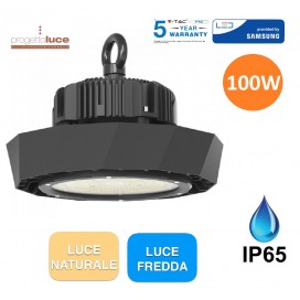 V-TAC PRO LAMPADA INDUSTRIALE LED UFO 100W SMD CHIP SAMSUNG IP65