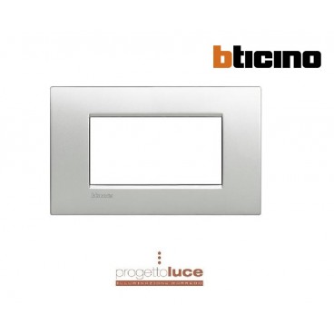 BTICINO LNC4804TE LIVINGLIGHT PLACCA AIR 4 MODULI