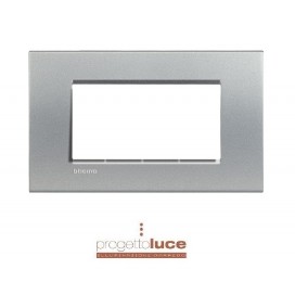 BTICINO LNA4804TE LIVINGLIGHT PLACCA TECH 4 MODULI QUADRATA