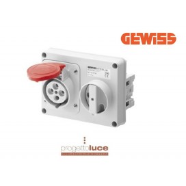 GEWISS GEW 66109 PRESA INTERBLOCCATA 3P+T+N 380V IP44 SENZA CASSETTA