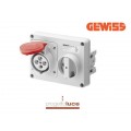 GEWISS GEW66119 PRESA INTERBLOCCATA 3P+T 32A IP44 380V SENZA CASSETTA