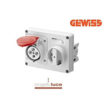 GEWISS GEW 66120 PRESA INTERBLOCCATA 3P+T+N 380V IP44 SENZA CASSETTA