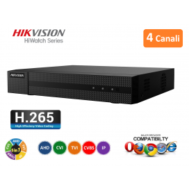 HIKVISION HWD-6104MH-G2 DVR 5IN1 AHD CVI TVI CVBS IP 4 CANALI UTC 4 MP TURBO HD