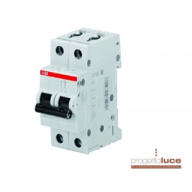 ABB S598392 INTERRUTTORE MAGNETOTERMICO S201L NA C16 2 MODULI 1P+N 4,5KA 16A