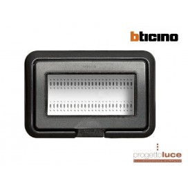 BTICINO 24604L PLACCA STAGNO IP55 GRIGIO LIVING 4 MODULI GRIGIO ANTRACITE LIVINGLIGHT